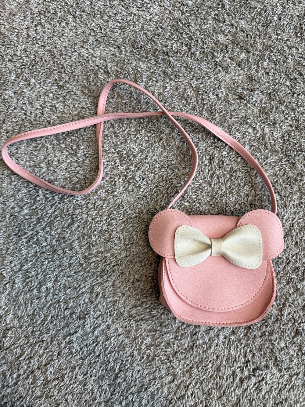 Disney Pink Bow Kids Crossbody Purse